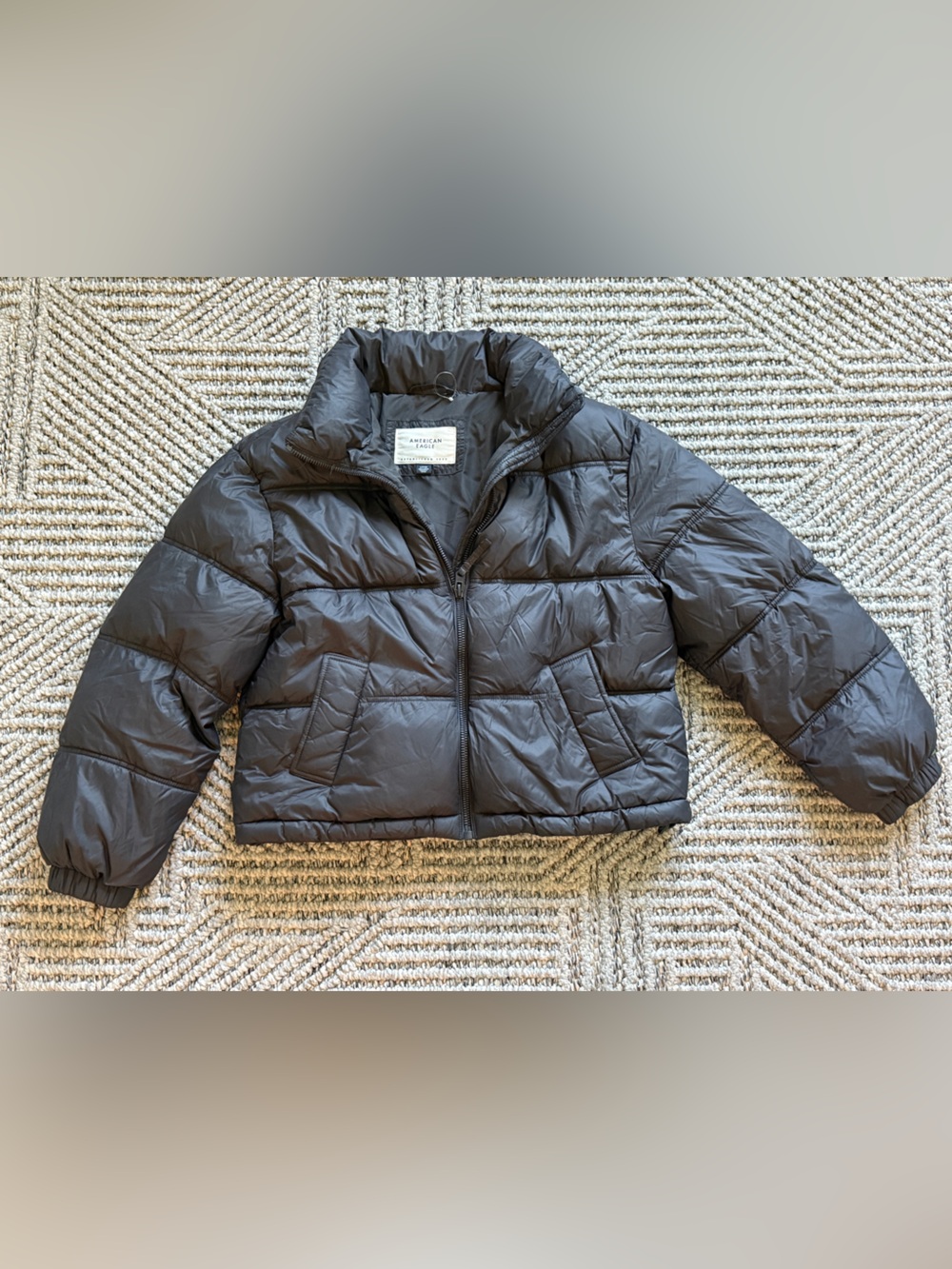 American Eagle Outfitters Kids Black Puffer Jacket